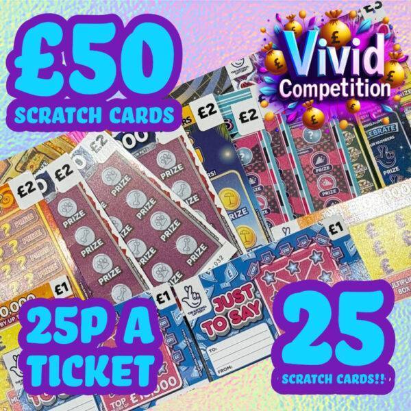 25 x £2 scratchcards
